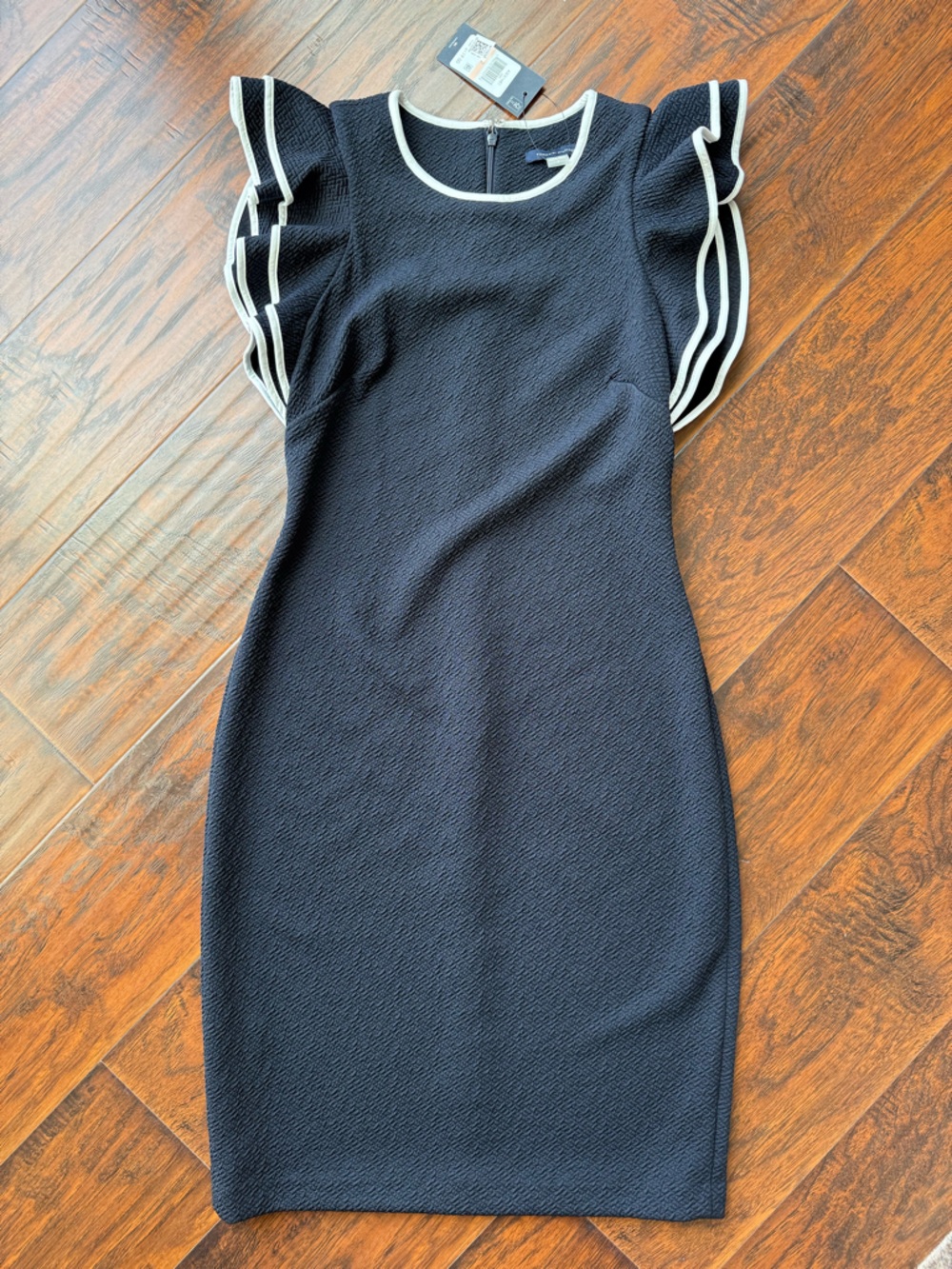 Tommy Hilfiger Navy Ponte Dress with White Trim